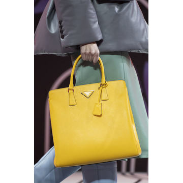 Structured Saffiano Leather Tote