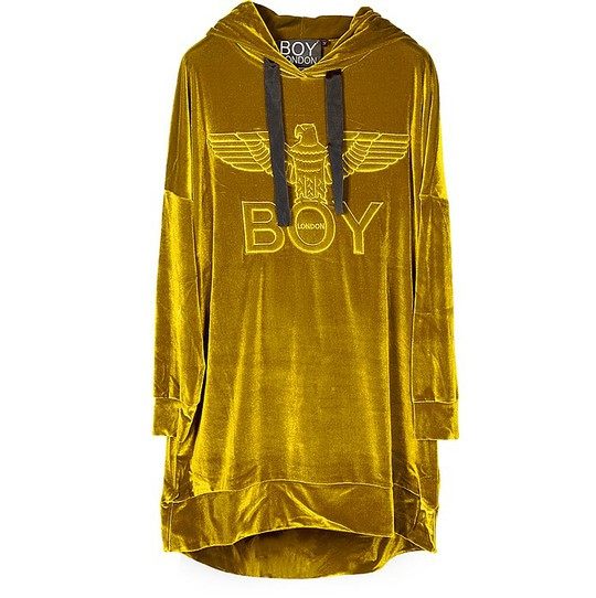 Gold Eagle Chenille Hooded Long Dress展示图