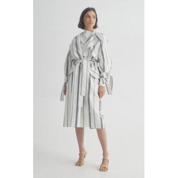 Kingsway Striped Cotton Trench