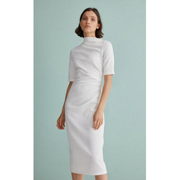 Parkfield Asymmetrical Neck Midi Dress