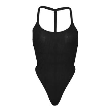 Taliee Ribbed-Knit Jersey Bodysuit