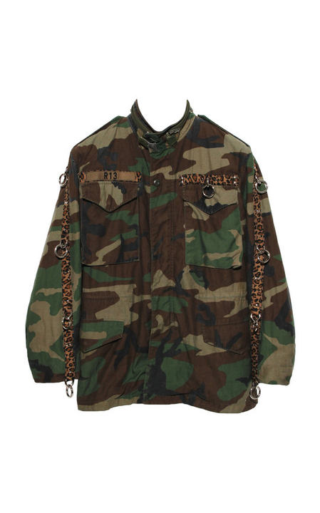 Refurbished Camo Cotton-Blend Field Jacket展示图