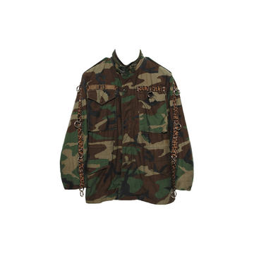 Refurbished Camo Cotton-Blend Field Jacket