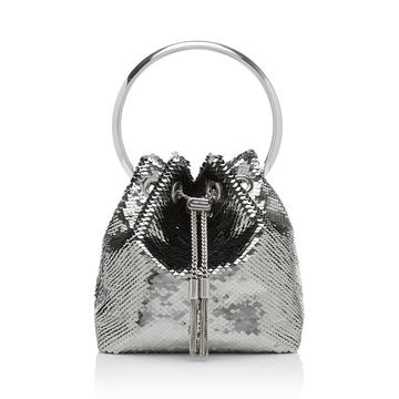 Bon Bon Paillette-Embellished Top Handle Bag