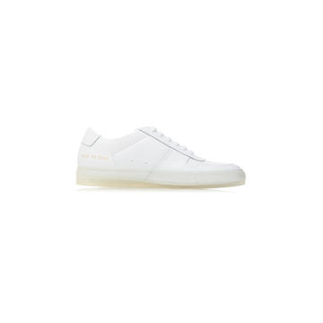 Transparent Sole Leather Low-Top Sneakers