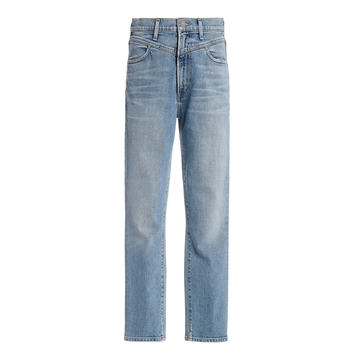 Mia Front-Yoke Slim-Leg Jeans