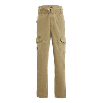 Safari Belted Cotton Cargo Pants