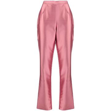 PANTALONE SHANTUNG A VITA ALTA CAMELIA