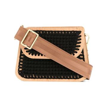 Monaco small woven clutch