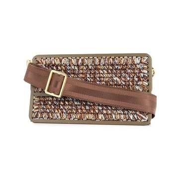 St. Tropez woven clutch bag