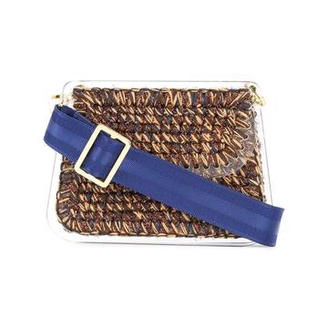 Monaco small woven clutch