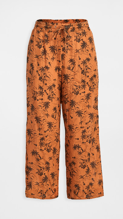 Island Print Cropped Pj Pants展示图