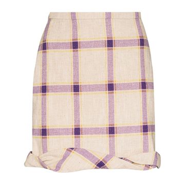 Cecilie check pattern skirt Cecilie check pattern skirt