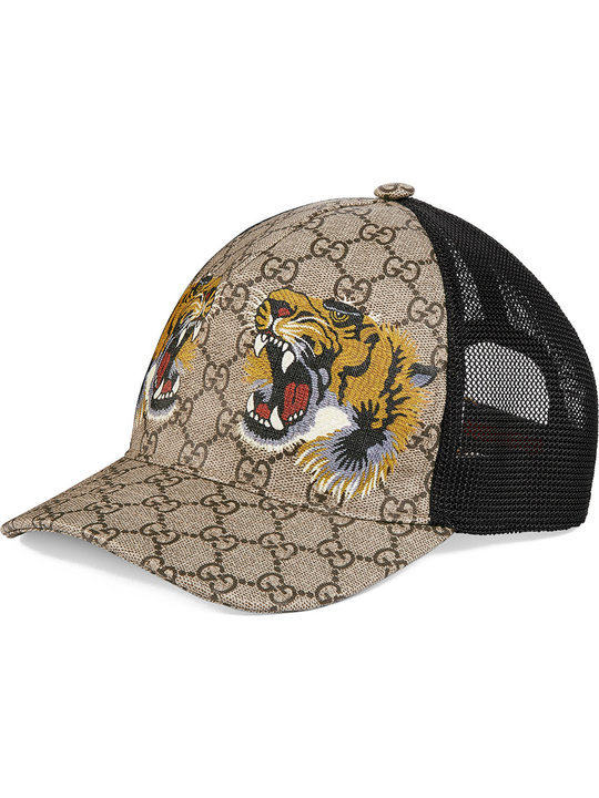 Tigers print GG Supreme baseball hat展示图