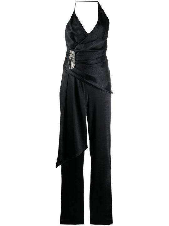 wrap wide leg jumpsuit展示图