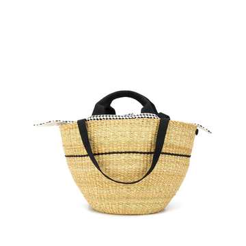 Linedel detachable-pouch beach bag