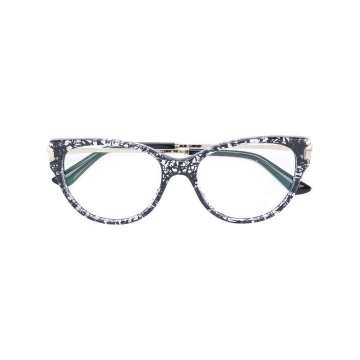 花纹猫眼镜框眼镜