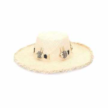 woven fish straw hat