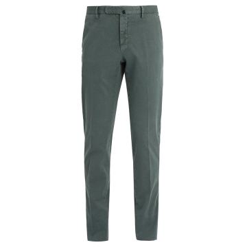 Slim-leg stretch-cotton chino trousers