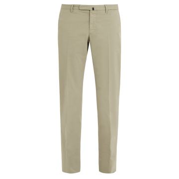 Mid-rise slim-leg stretch-cotton chino trousers