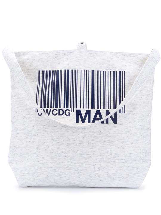 barcode logo print tote bag展示图