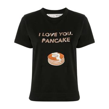 "I love you, pancake 亮片T恤"