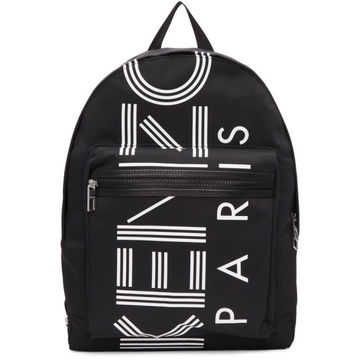 Black Logo Backpack