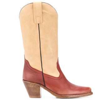 two-tone cowboy boots