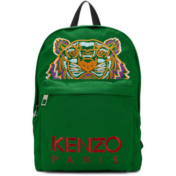 Green Tiger Logo Backpack