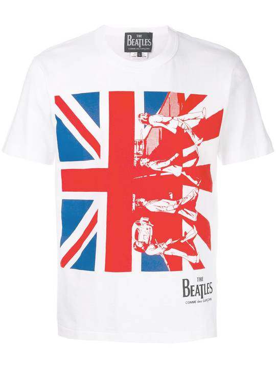 Beatles X Comme Des Garçons Union Jack T恤展示图