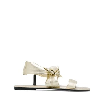 bow detail flat sandals