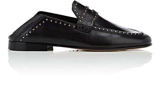 Fezzy Studded Leather Penny Loafers展示图