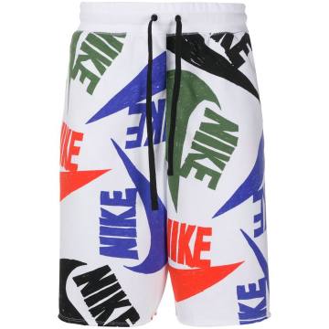 all-over logo shorts