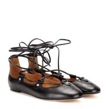 Lali leather ballerinas