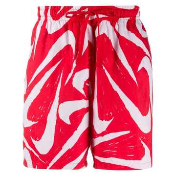 City Edition logo-print swim shorts