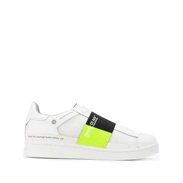 logo strap low-top sneakers