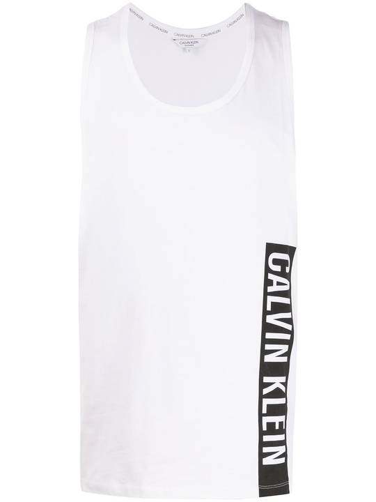 logo print tank top展示图