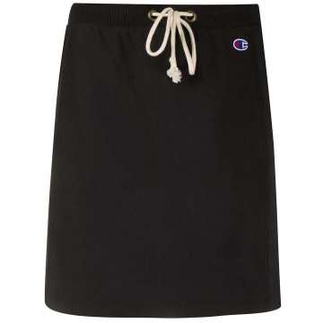 drawstring-waist mini skirt