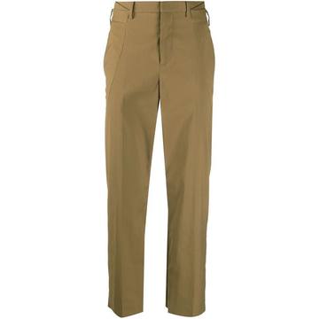 folded waistband chino trousers