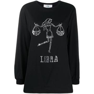 Libra 晶饰镶嵌毛衣