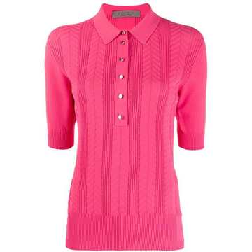 knitted polo shirt