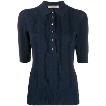 knitted polo shirt