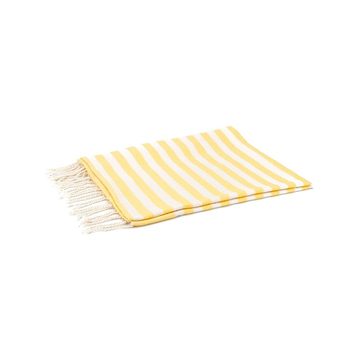 cotton striped fringed beach towel