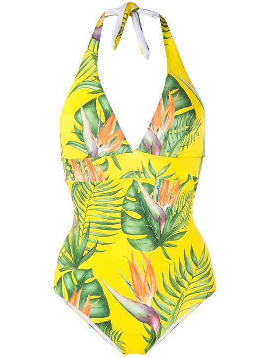 Marylin tropical-print swimsuit展示图