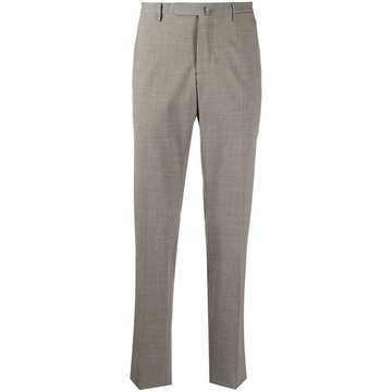 slim-fit tailored trousers