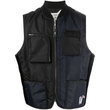 zipped gilet jacket