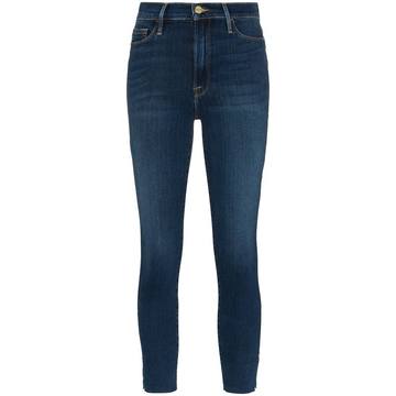 high-waisted cigarette jeans