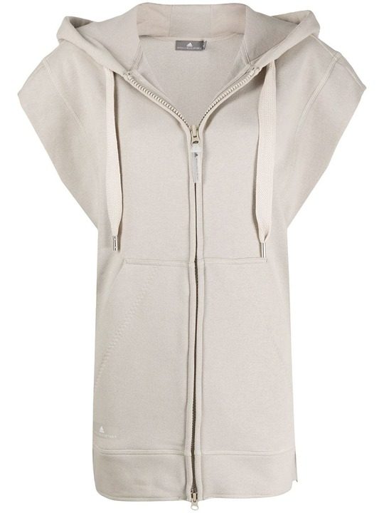 sleeveless zipped hoodie展示图