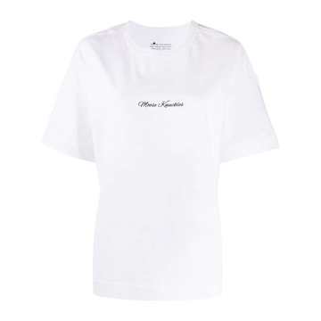 contrast logo T-shirt