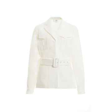 Safari Belted Cotton-Blend Jacket